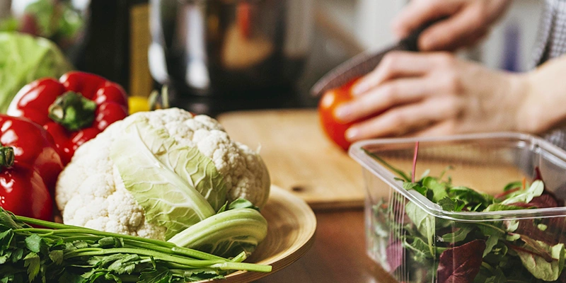 cucina casalinga in loco con ingredienti naturali